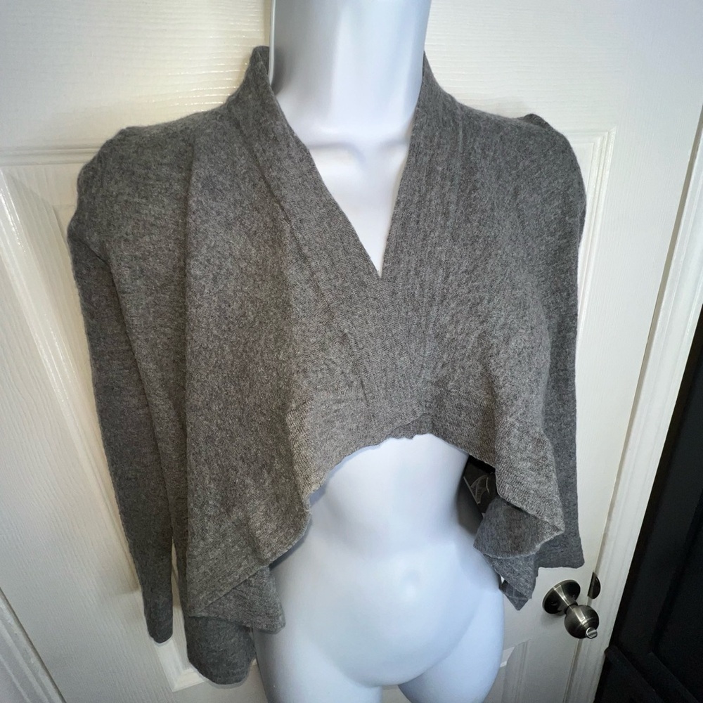 Max Studio Women’s Large 100% Extra Fine Merino Wool Knit Sweater Top L FLAW XS - Picture 3 of 13